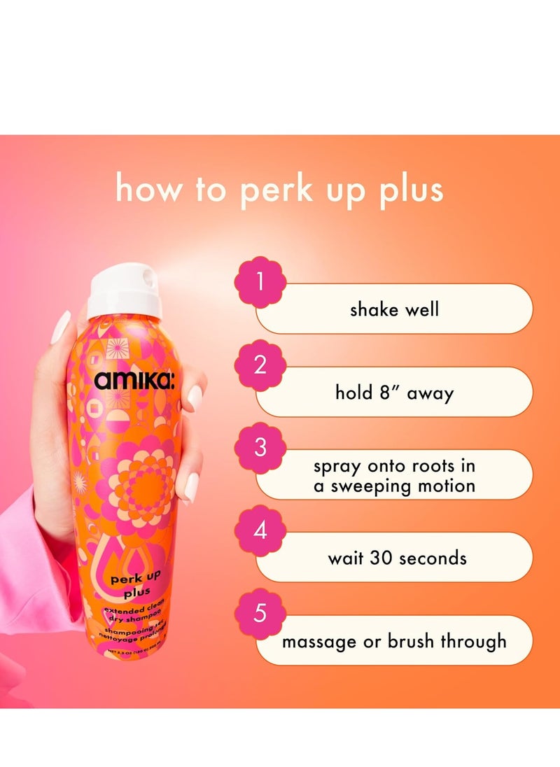 amika perk up plus extended clean dry shampoo