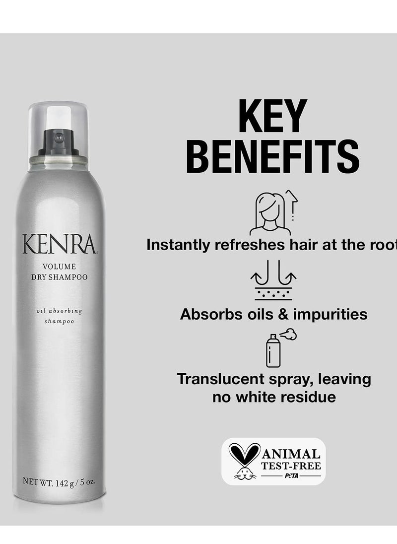 Kenra Volume Dry Shampoo | Oil Absorbing Shampoo | Translucent, Volume-Enhancing Spray | Instantly Refreshes Hair At The Root | Absorbs Oils & Impurities | All Hair Types