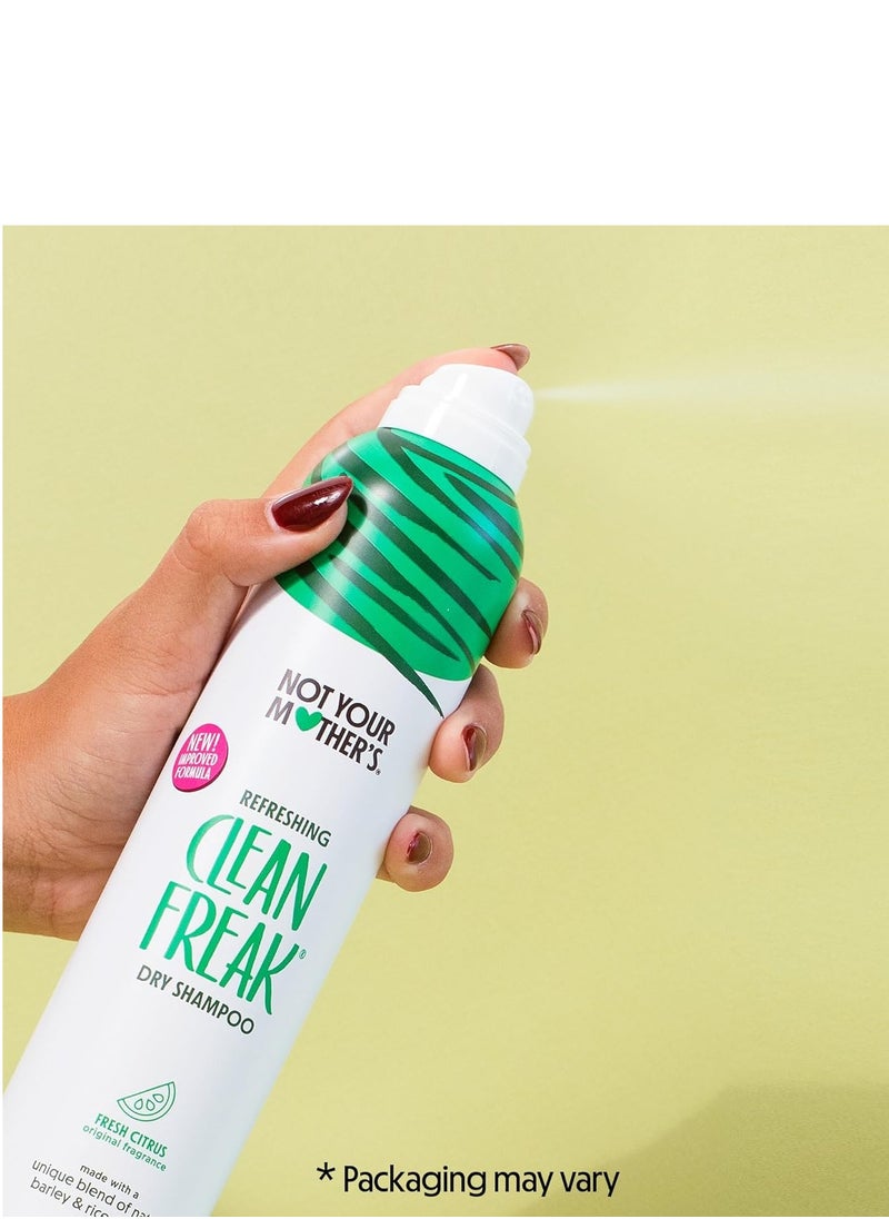 Not Your Mother's Clean Freak Refreshing Dry Shampoo (3-Pack) - 7 oz - Waterless Shampoo Instantly Refreshes Hair Between Washes - Fresh Citrus Scent