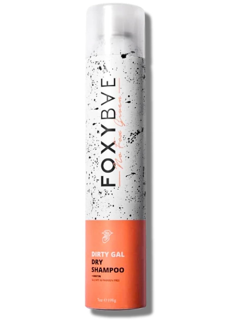 FoxyBae Volumizing Dry Shampoo Spray for Women - With Biotin for Hair Growth - For Dark, Brunette & Blonde Hair - Refreshing & Non-Toxic