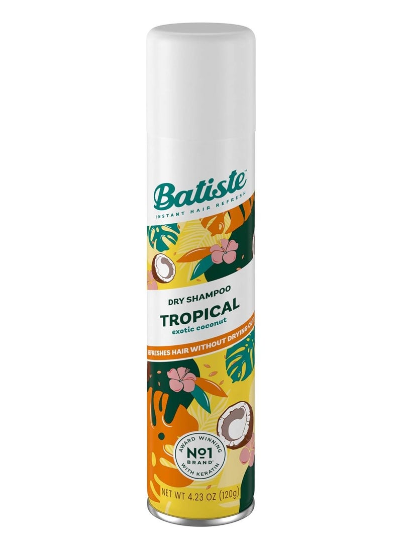 Batiste Dry Shampoo, Tropical Fragrance, 6.73 fl. oz. (Pack of 3)