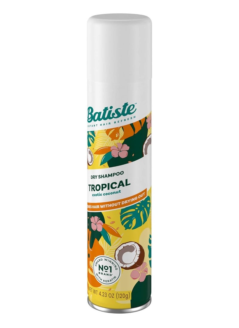 Batiste Dry Shampoo, Tropical Fragrance, 6.73 fl. oz. (Pack of 3)