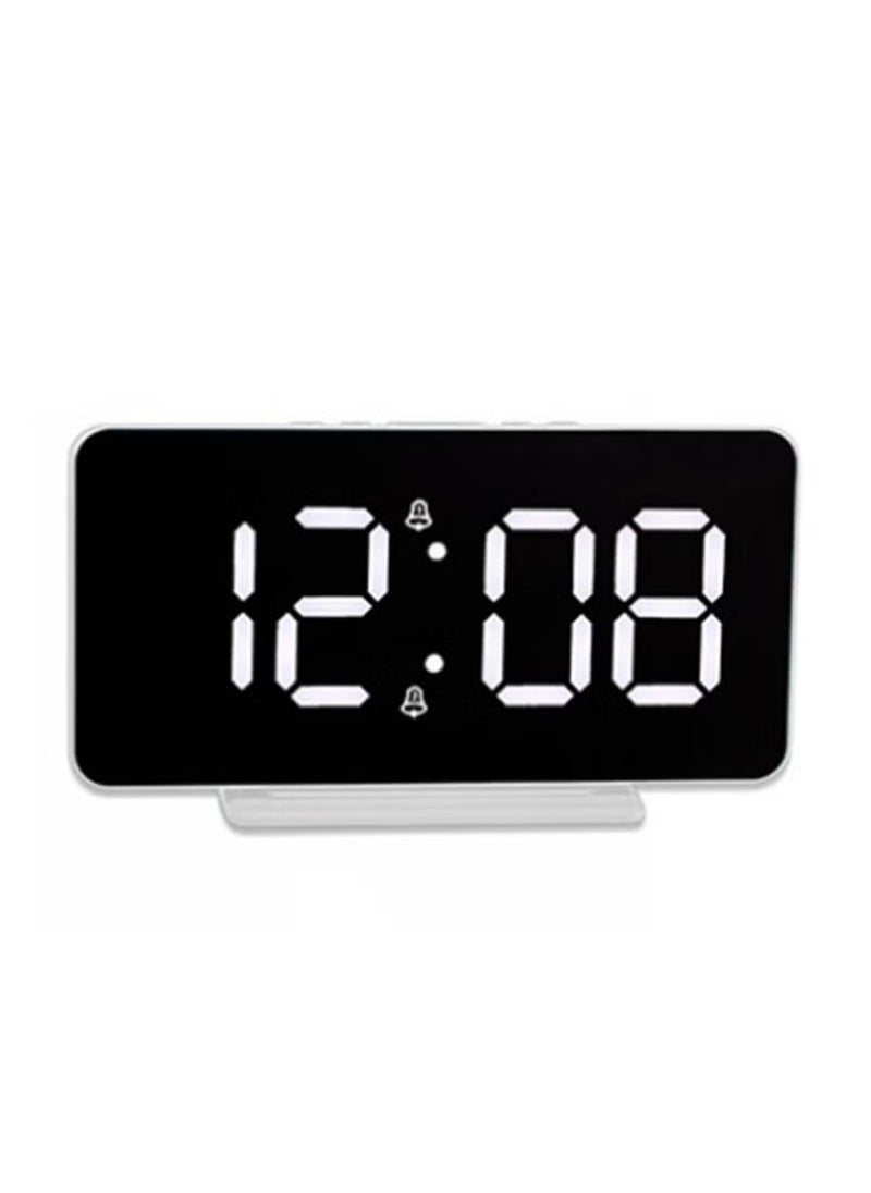 LED Clock Digital Clock Student Makeup Mirror Smart Electronic Bedside Alarm Clock Watch Calendar