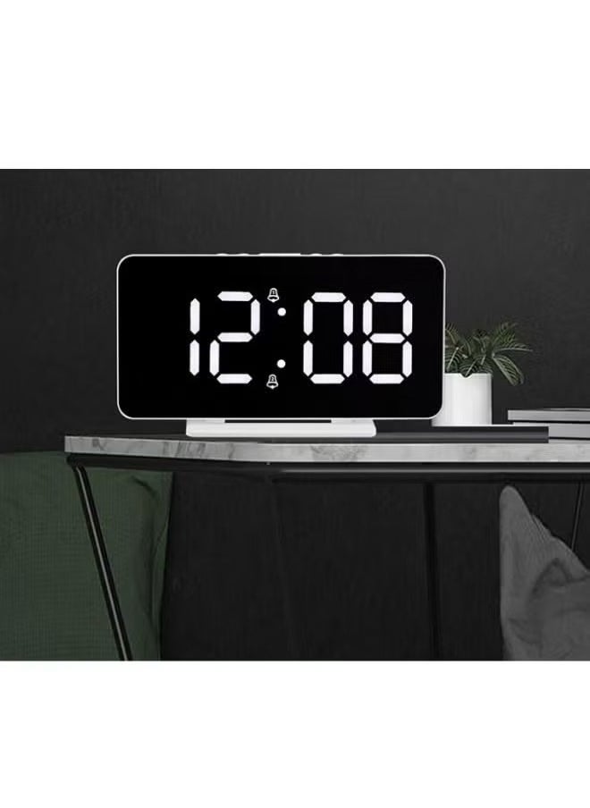 LED Clock Digital Clock Student Makeup Mirror Smart Electronic Bedside Alarm Clock Watch Calendar