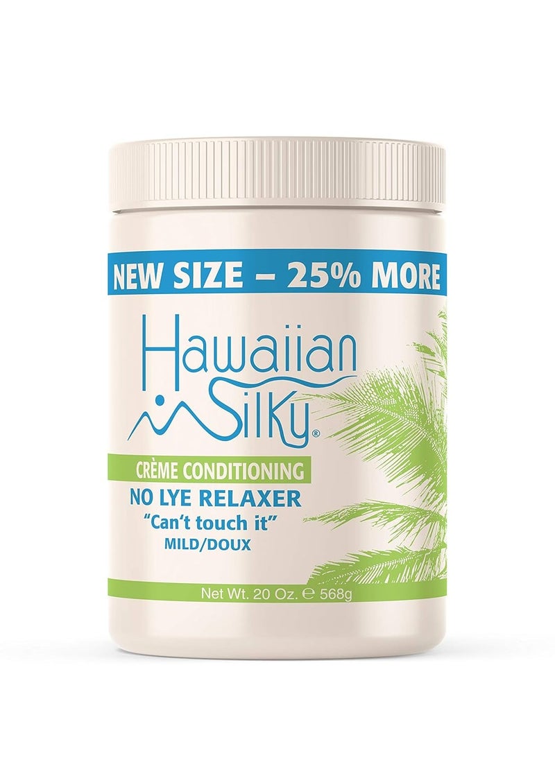 Hawaiian Silky no lye relaxer, mild, Beige, 20 Ounce