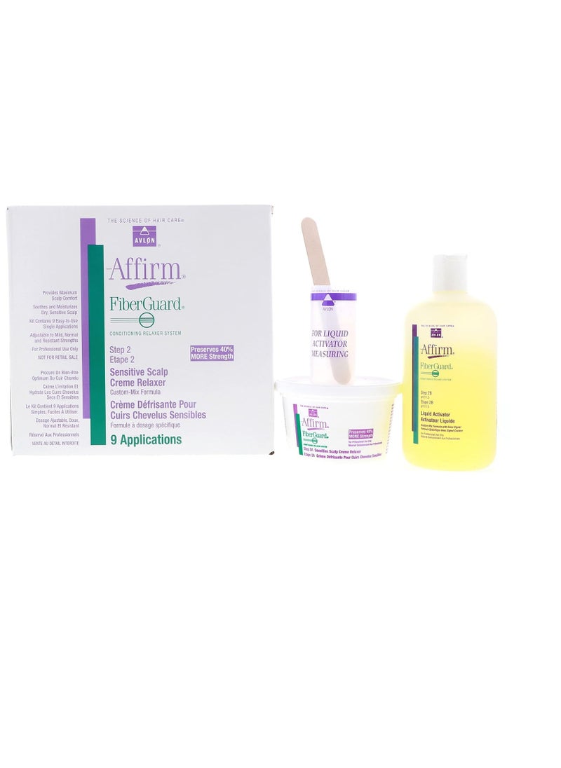 Avlon Affirm Fiberguard Sensitive Scalp Relaxer 9 Kit