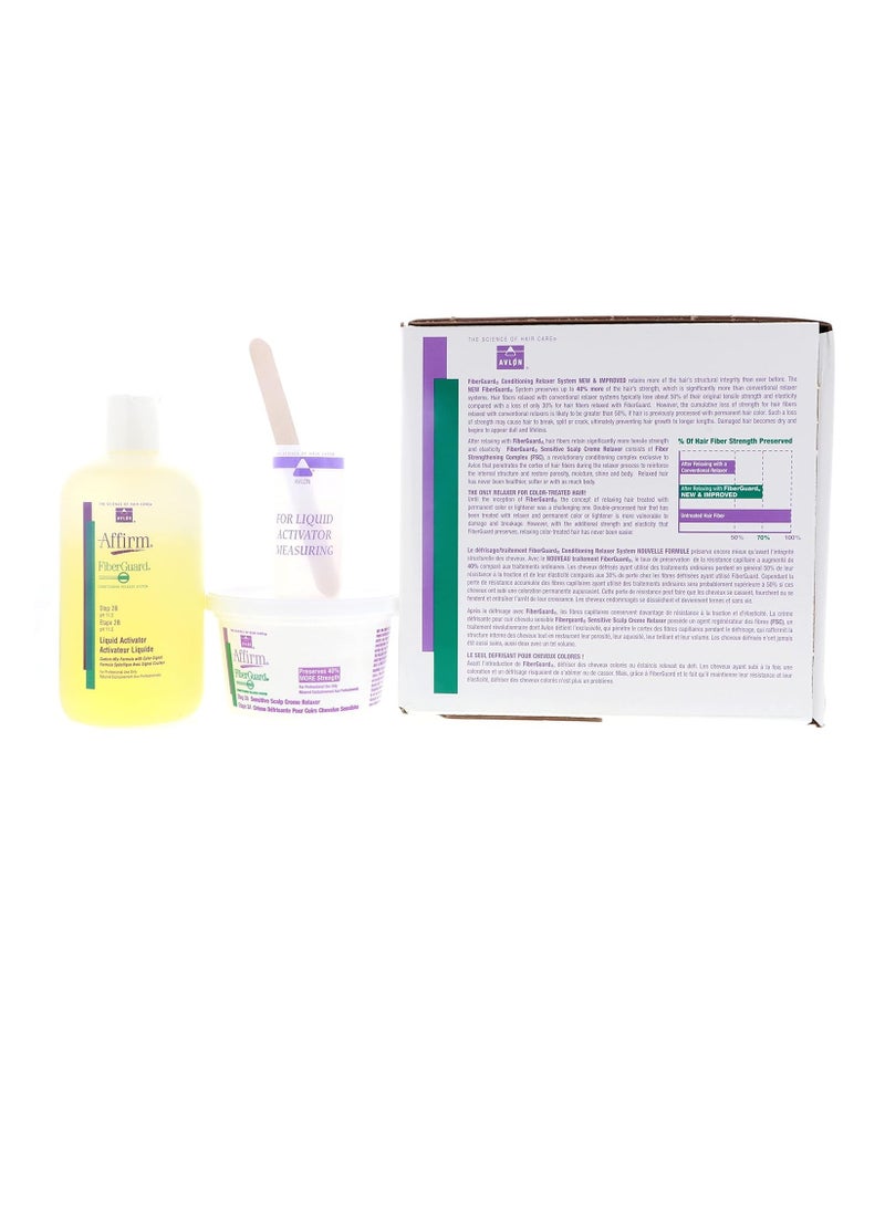 Avlon Affirm Fiberguard Sensitive Scalp Relaxer 9 Kit