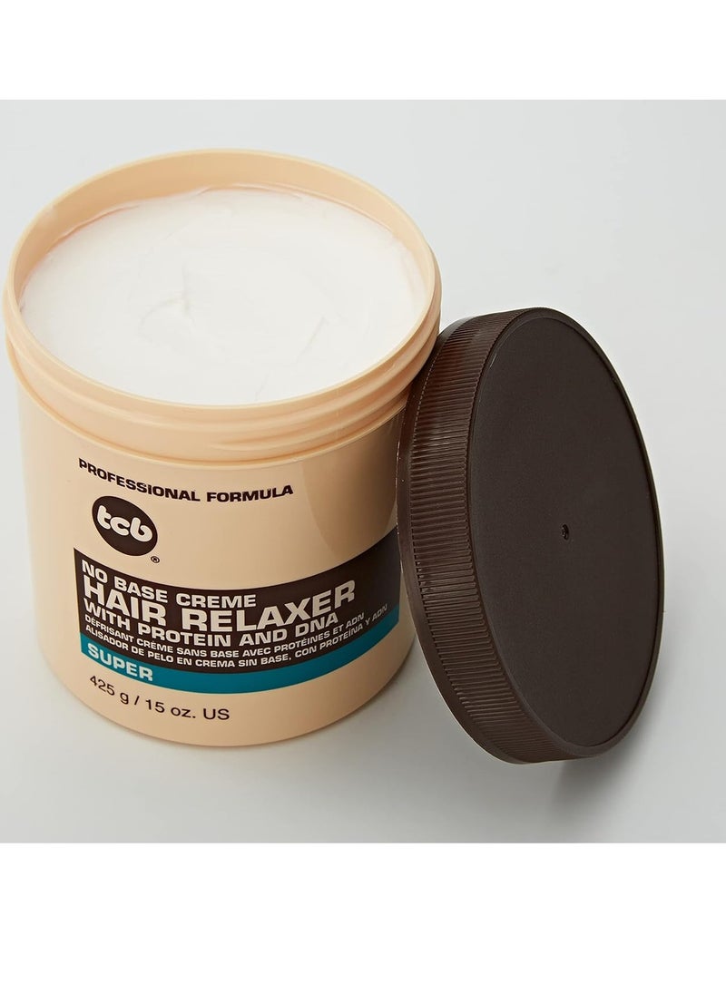 TCB No Base Creme Hair Relaxer with Protein and DNA Super 15.oz