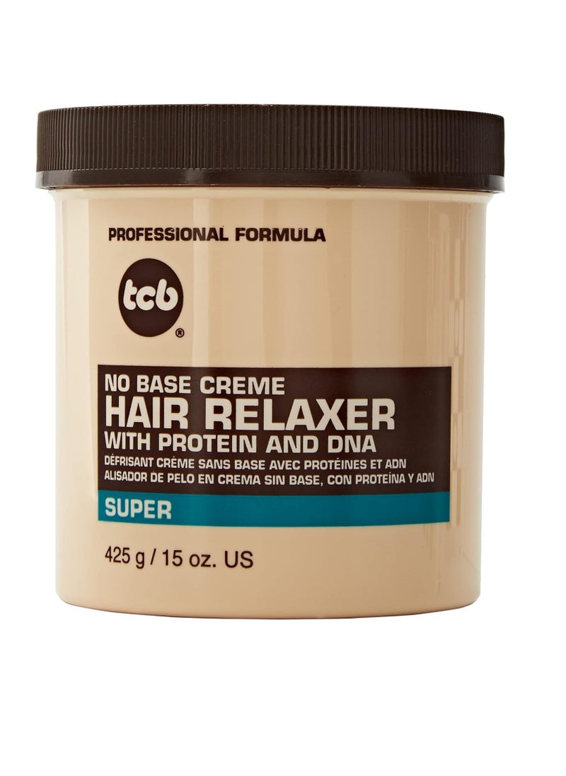 TCB No Base Creme Hair Relaxer with Protein and DNA Super 15.oz
