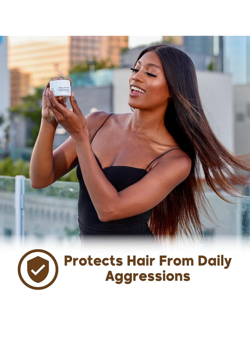 HAIR MASK FOR DAMAGED AFRO BRAZILIAN BONDOX - 2.82 oz Extra Strong Hair Repair Thermal Mask ALL types, especially for Afro 4A 4B 4C - Hair Relaxer with Almond and Shea Oils, Seaweed, Formaldehyde Free