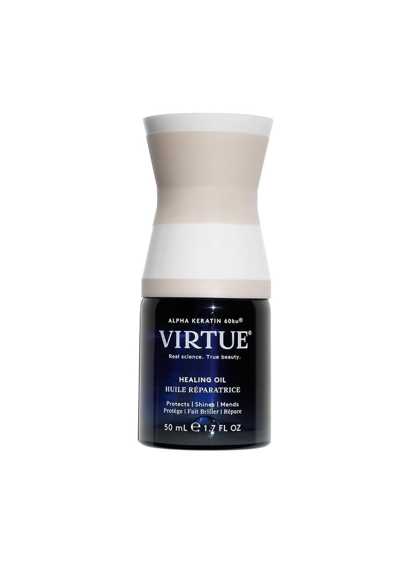 Virtue Healing Hair Oil, Hair Treatment Serum for Damaged Hair, Shake to Activate, Color Safe, 1.7 Fl Oz
