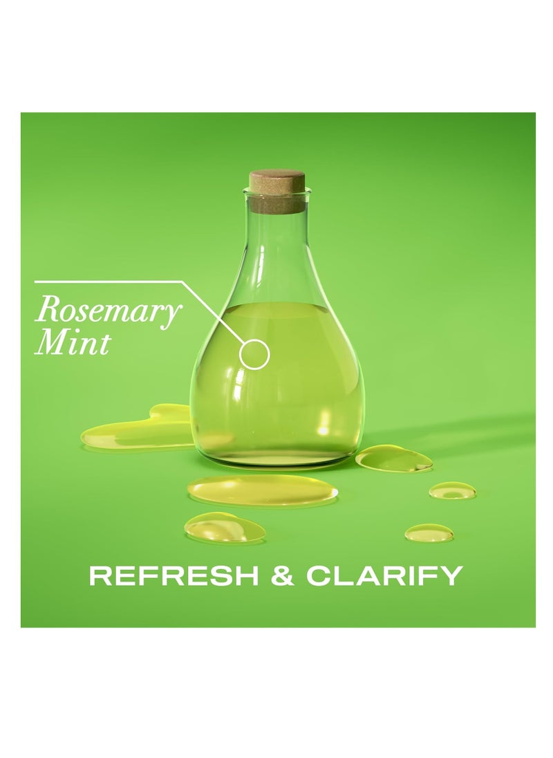 OGX Extra Strength Refreshing Scalp + Rosemary Mint Scalp Treatment, Refreshing Scalp Treatment to Help Remove Scalp Buildup, Minty Leave-In Dry Scalp Treatment for Shiny Hair, 4 fl. Oz