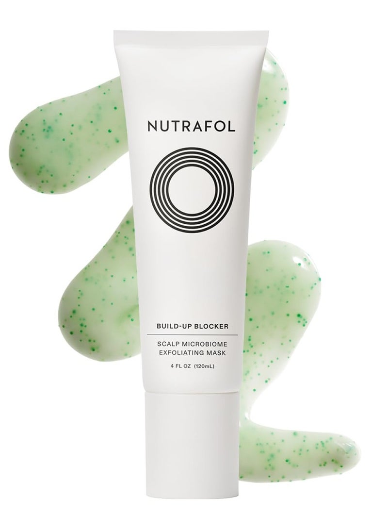 Nutrafol Exfoliating Scalp Mask, Eliminates Product Build-up and Oil for Healthier Hair and Scalp, Physician-formulated for Thinning Hair, Color and Extension Safe - 4 Fl Oz Bottle