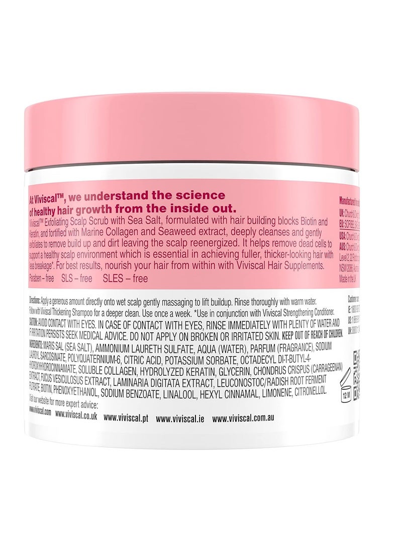 Viviscal Exfoliating Scalp Scrub, Clarifying Scrub with Biotin & Keratin, Promote Fuller & Healthier Hair Growth, Gentle Exfoliating Scalp Treatment, 200g (7.05 oz.)
