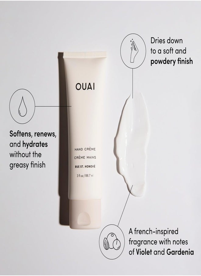 OUAI Hand Crème Rue St. Honoré - Luxurious Hydration, 88.7ml