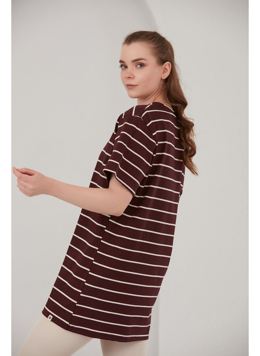 Striped Oversize Fit T-Shirt (B22-71906)