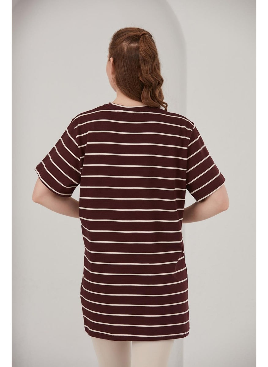 Striped Oversize Fit T-Shirt (B22-71906)