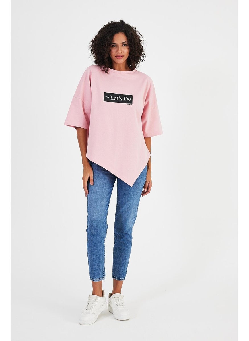 Alexandergardı Asymmetric Cut Oversize T-SHIRT(B24-00194)