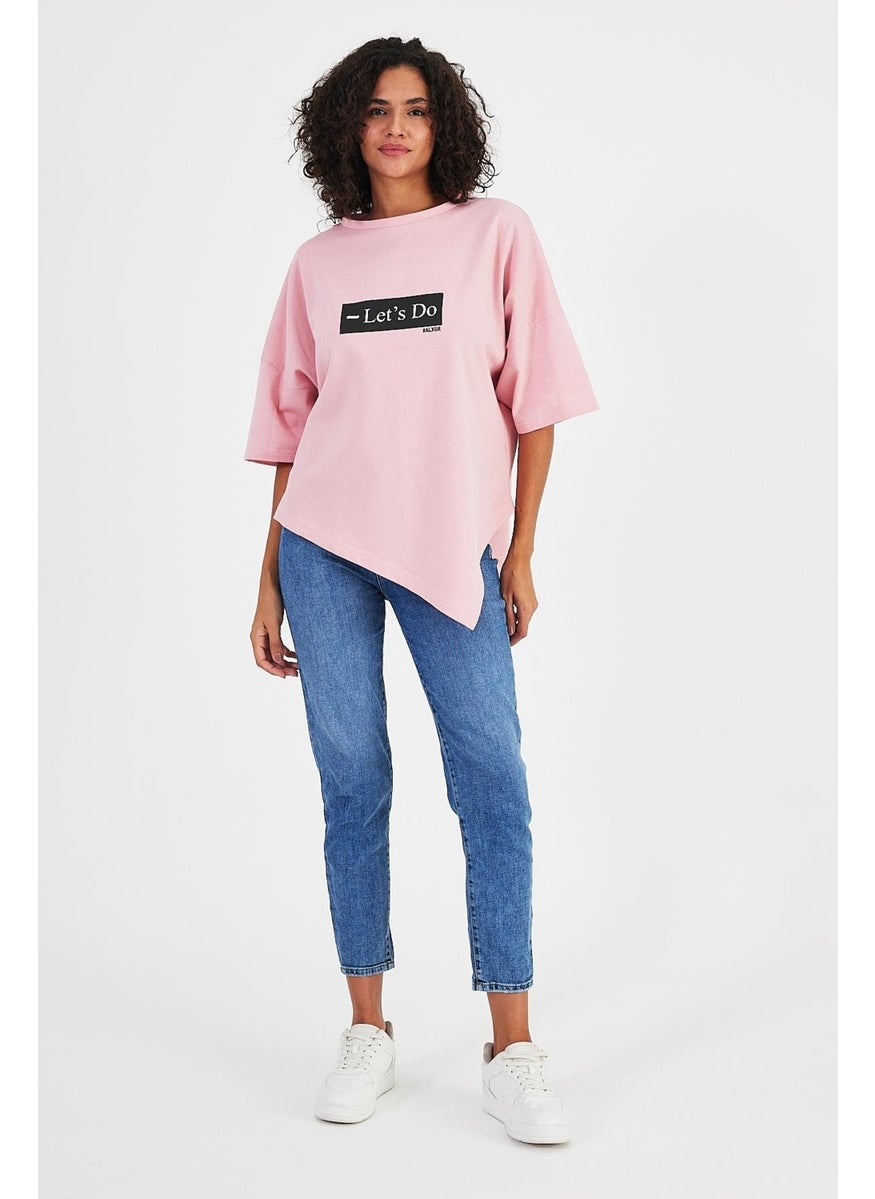 Alexandergardı Asymmetric Cut Oversize T-SHIRT(B24-00194)