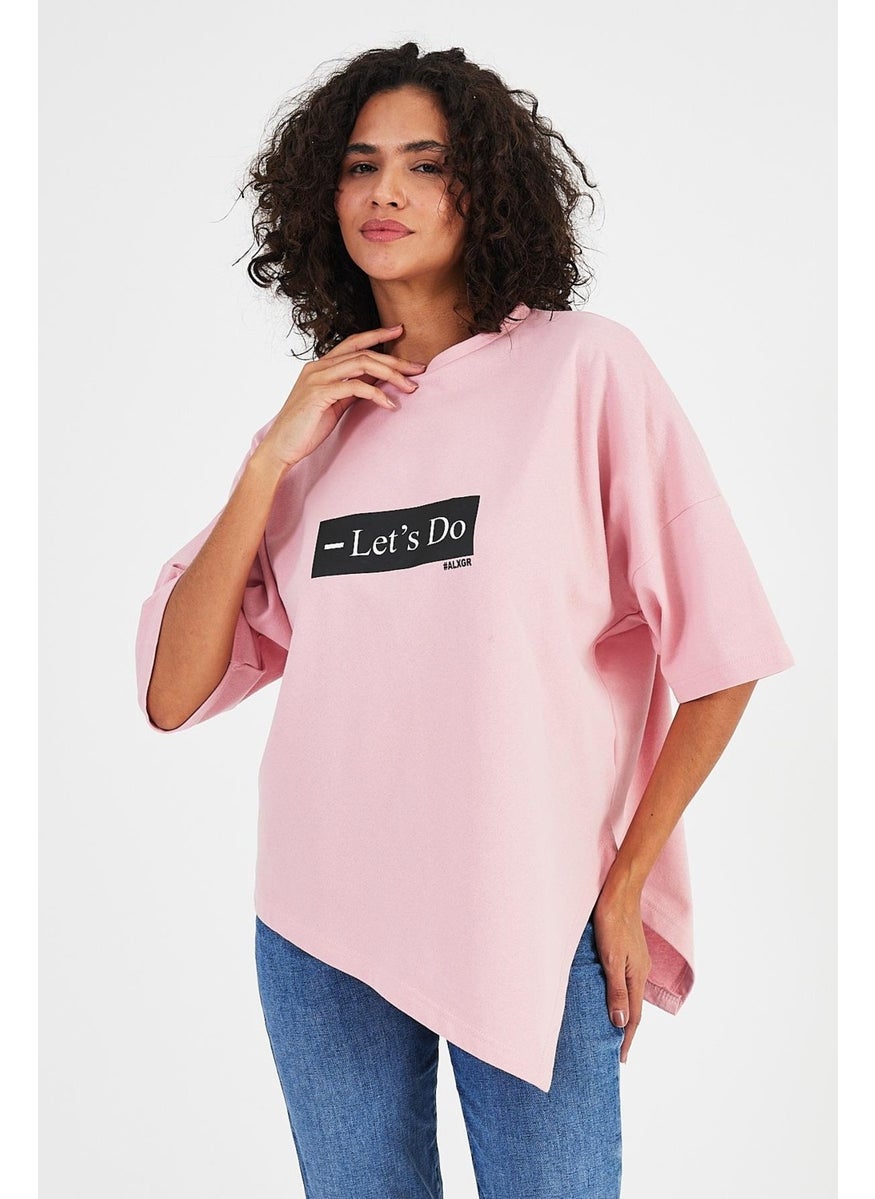 Alexandergardı Asymmetric Cut Oversize T-SHIRT(B24-00194)