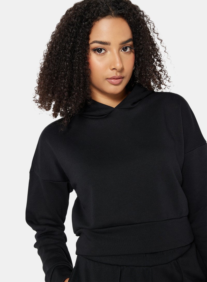 Cropped Hoodie Black(C-N10)