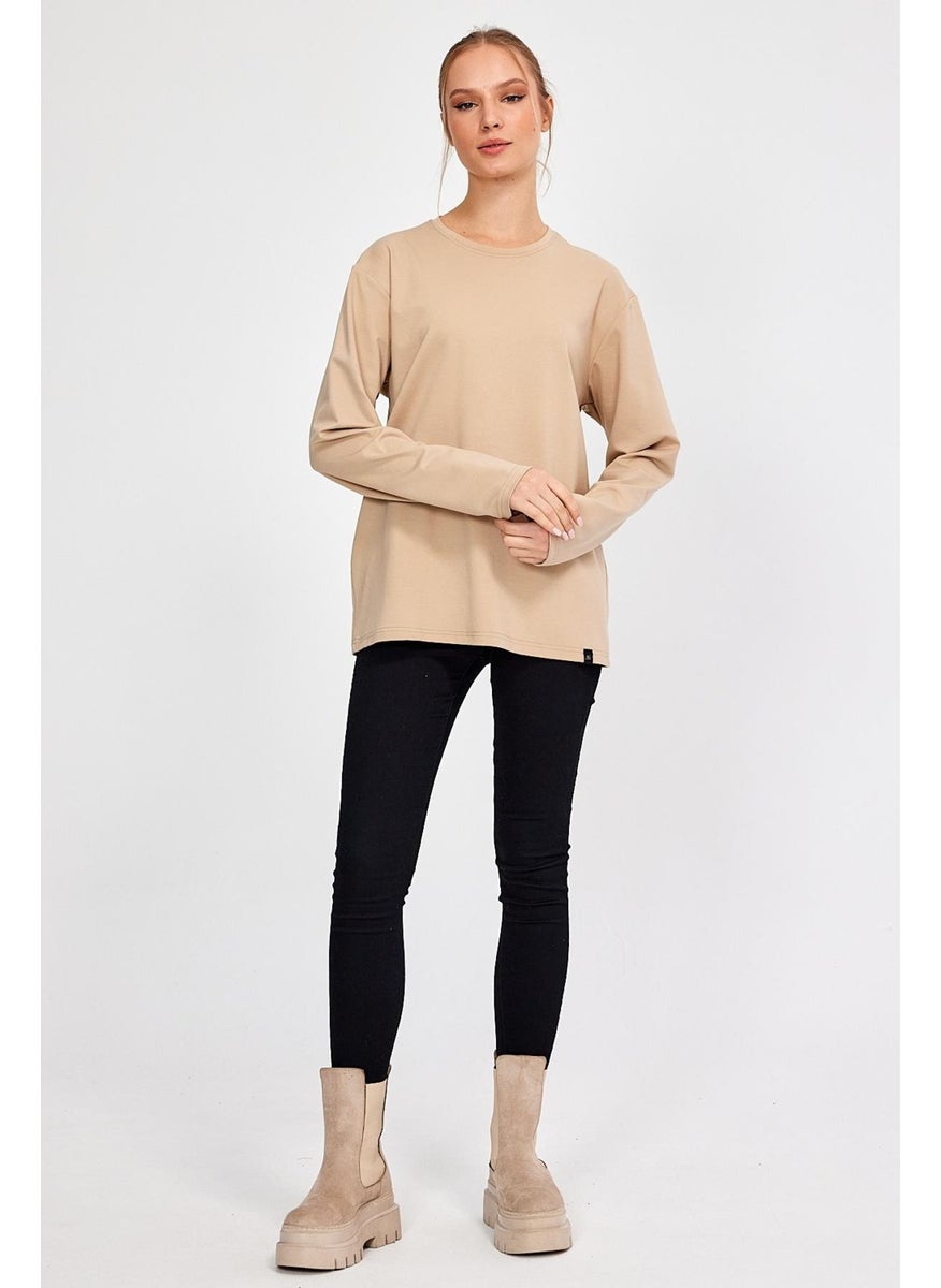 Crew Neck Basic Oversize Sweatshirt (E23-00160 00)