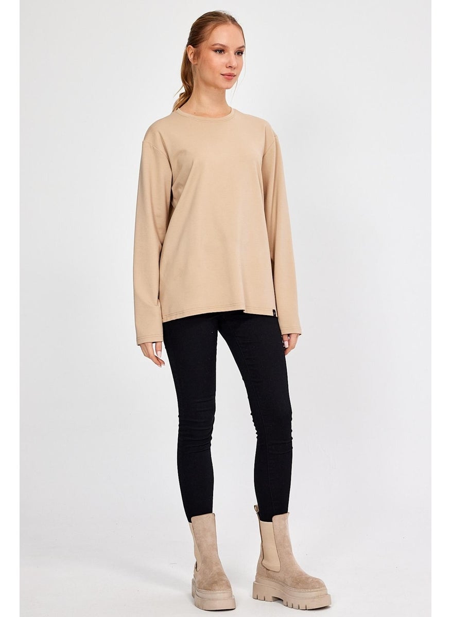 Crew Neck Basic Oversize Sweatshirt (E23-00160 00)