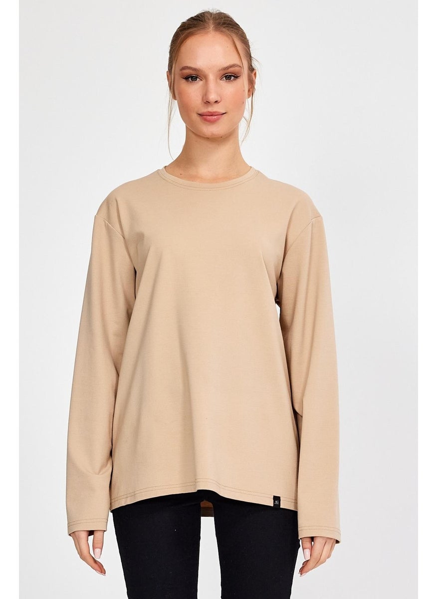 Crew Neck Basic Oversize Sweatshirt (E23-00160 00)