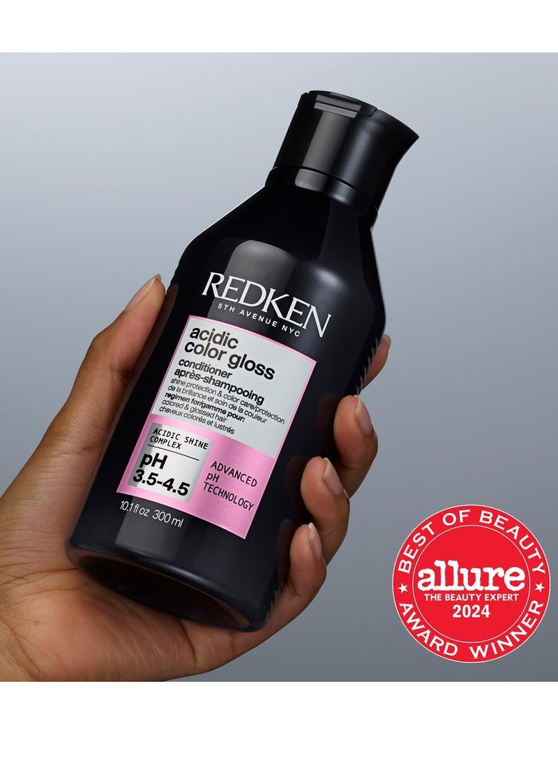 Redken Acidic Color Gloss Conditioner for Color-Treated Hair with Color Protection | To Help Prolong Hair Color and Add Shine