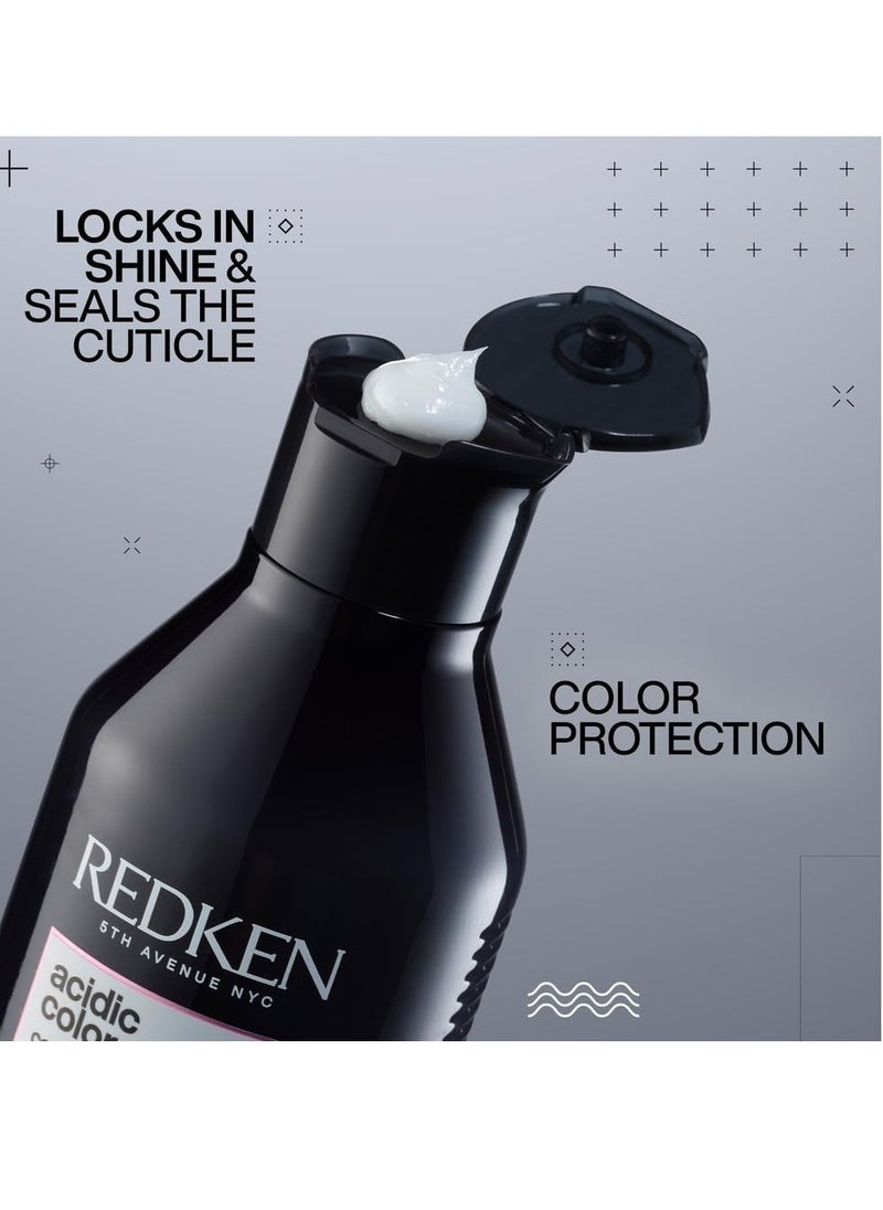 Redken Acidic Color Gloss Conditioner for Color-Treated Hair with Color Protection | To Help Prolong Hair Color and Add Shine