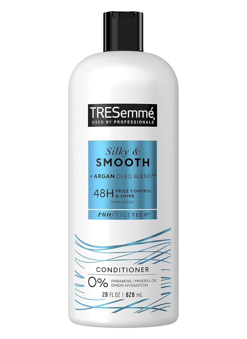 TRESemmé Silky & Smooth Anti-Frizz Conditioner for Frizzy Hair Formulated With Pro Style Technology 28 oz