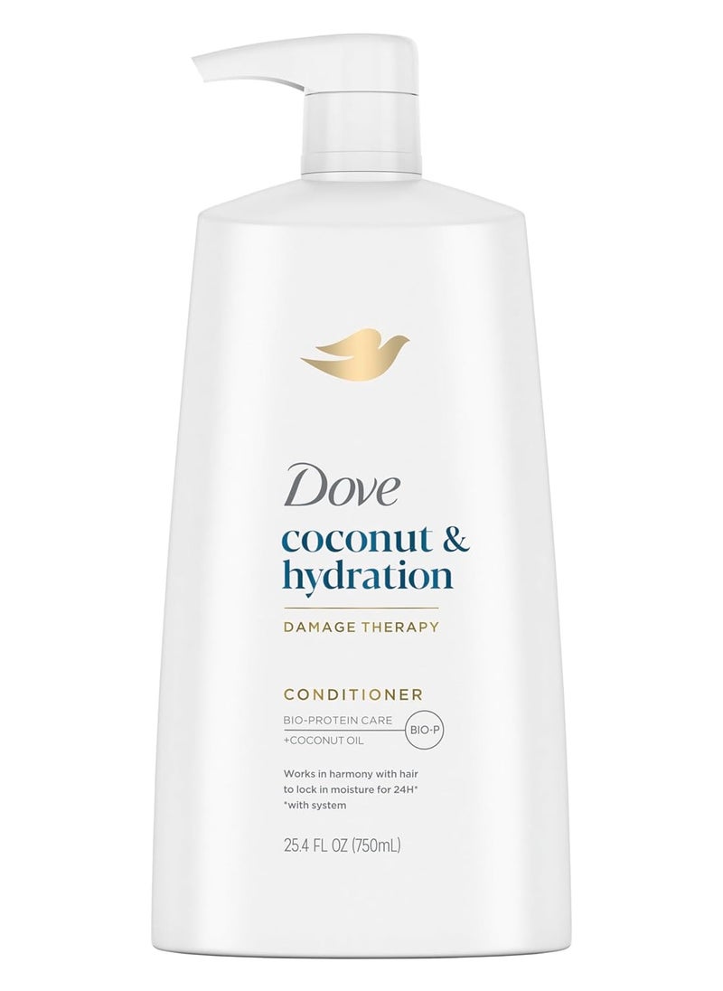 Dove Ultra Care Coconut & Hydration Conditioner for Dry Hair with Jojoba and Sweet Almond Oils, 25.4 oz