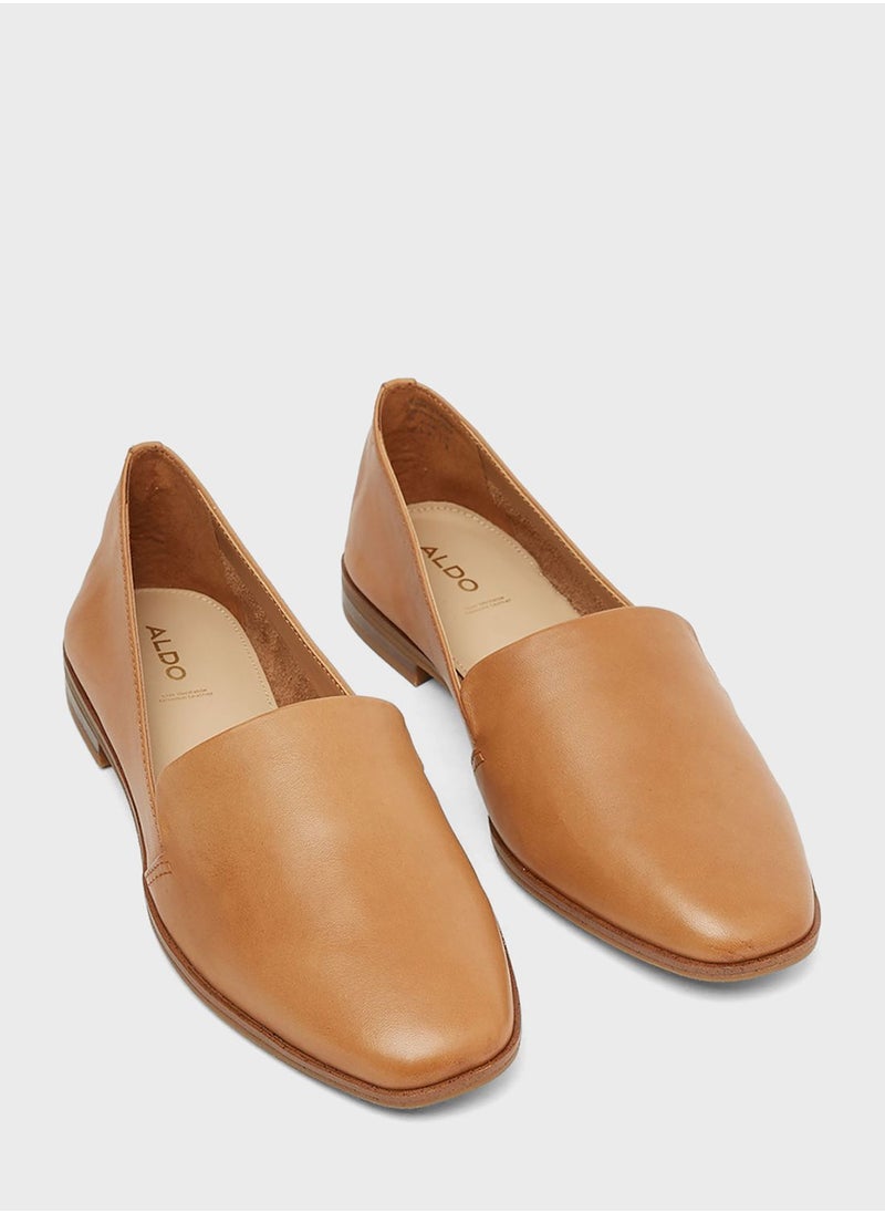 Veadith Leather Ballerinas