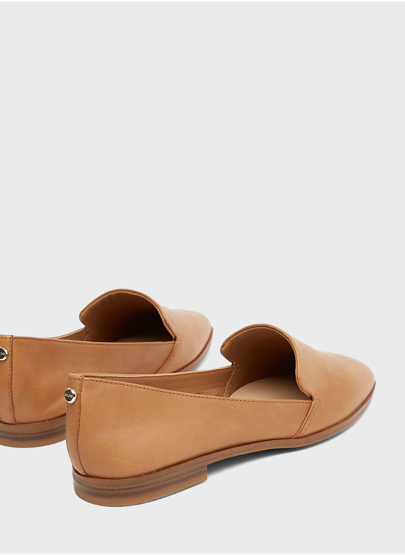 Veadith Leather Ballerinas