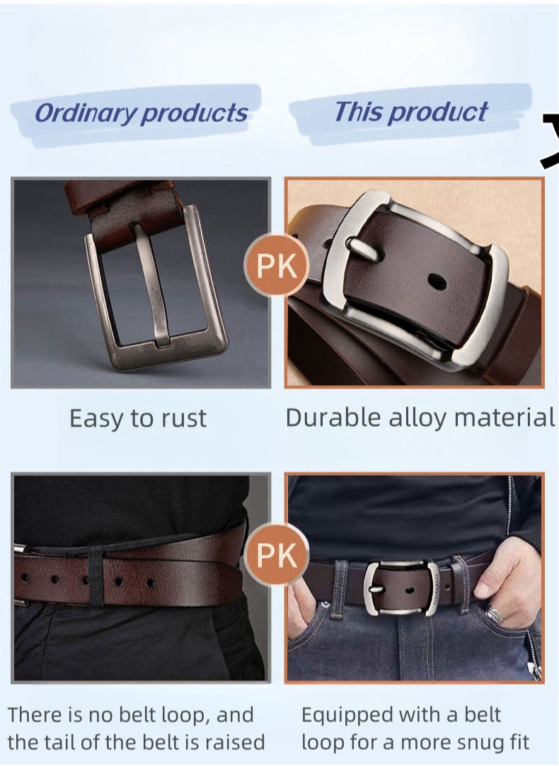 Genuine Leather Belt,Men Casual Belt