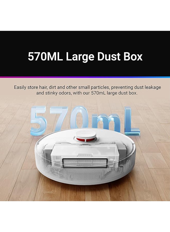 F9 Pro Vacuum Cleaner Robot and Mop 2-in-1, LiDAR Navigation, 150 min Runtime, Vacuum Cleaner and Mop Robot, 2500Pa Suction Power, Mapping for Multiple Floors, WiFi/App/Alexa, 2 Year Warranty 0.59 L 40 W RLF22GA White