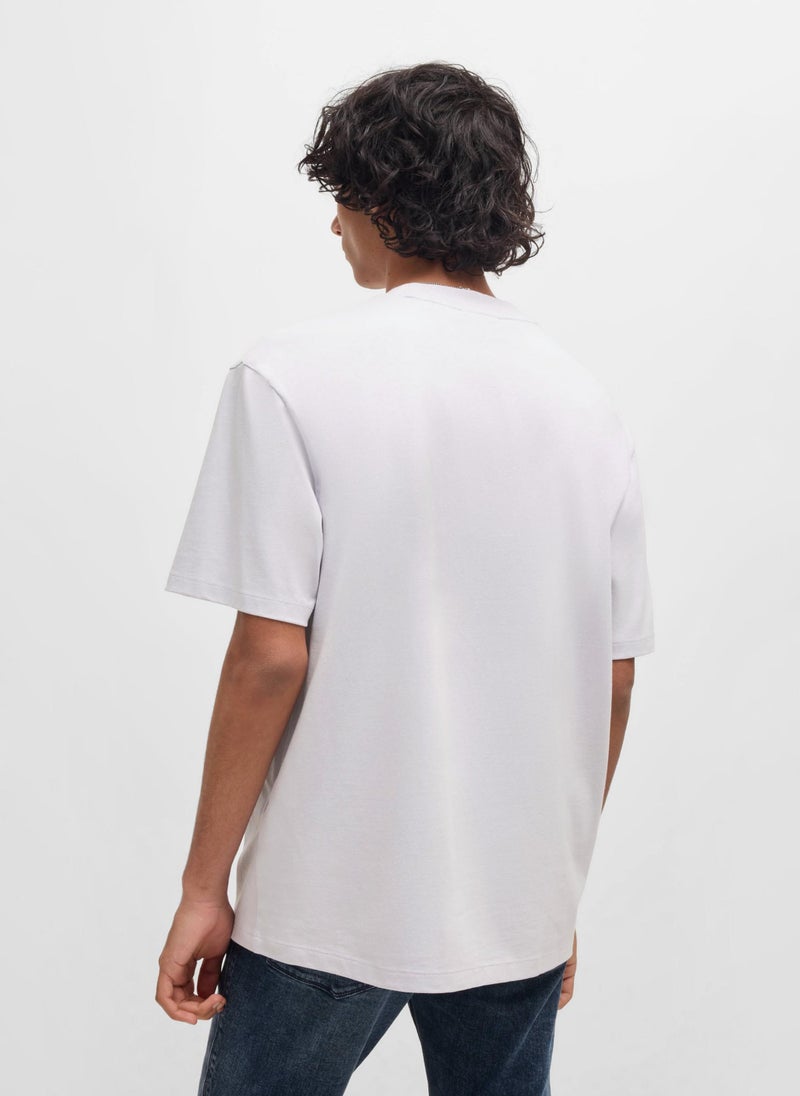 Relaxed-fit T-shirt in cotton with logo print