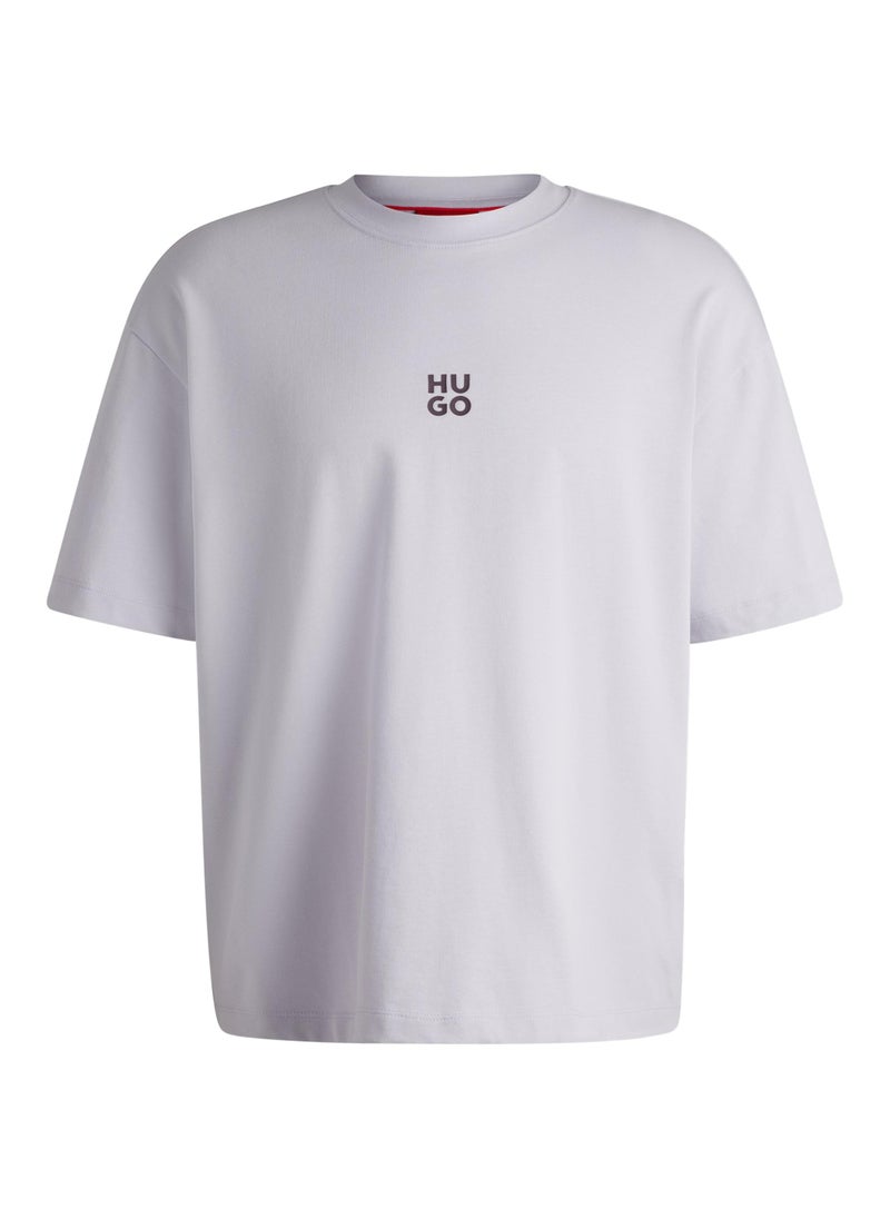 Stacked-logo T-shirt in cotton jersey