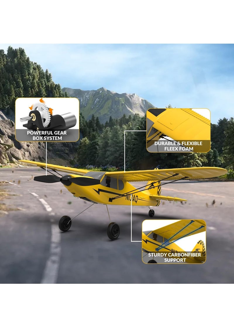 RC Plane, Trainer Sport Cub 3CH Remote Control Airplane, with Prop Saver, 6-Axis Gyro Stabilizer & 3 Modes to Fly, Radio Controlled Aircraft RTF, RC Glider, Easy to Fly for Adults Kids Beginners Boys