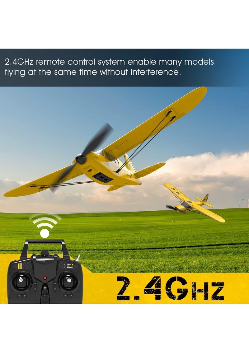 RC Plane, Trainer Sport Cub 3CH Remote Control Airplane, with Prop Saver, 6-Axis Gyro Stabilizer & 3 Modes to Fly, Radio Controlled Aircraft RTF, RC Glider, Easy to Fly for Adults Kids Beginners Boys