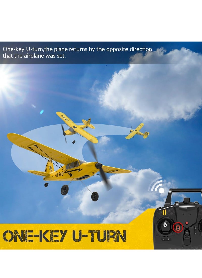 RC Plane, Trainer Sport Cub 3CH Remote Control Airplane, with Prop Saver, 6-Axis Gyro Stabilizer & 3 Modes to Fly, Radio Controlled Aircraft RTF, RC Glider, Easy to Fly for Adults Kids Beginners Boys