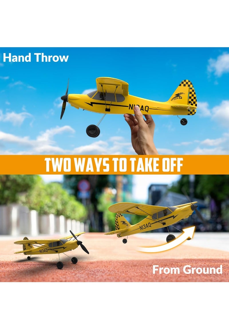 RC Plane, Trainer Sport Cub 3CH Remote Control Airplane, with Prop Saver, 6-Axis Gyro Stabilizer & 3 Modes to Fly, Radio Controlled Aircraft RTF, RC Glider, Easy to Fly for Adults Kids Beginners Boys