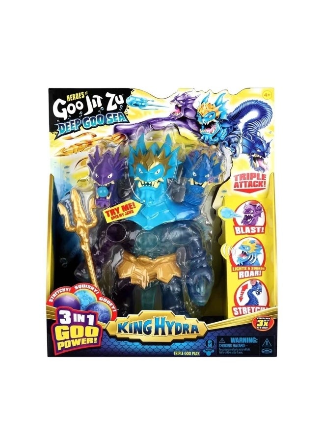 Heroes of Goo Jit Zu Deep Goo Sea S9 King Hydra Triple Goo Figure (24 cm)