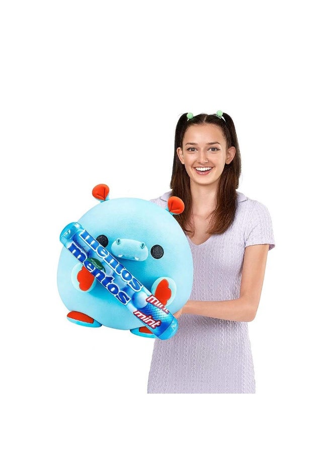 Zuru Snackles Hippo Holding Mentos Plush Toy (35 cm)