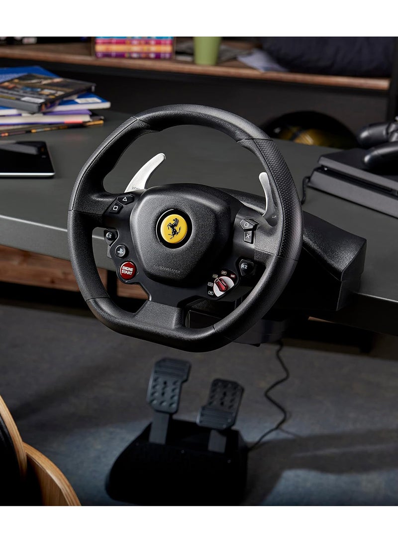 Thrustmaster T80 RW Ferrari 488 GTB - Officially Licensed Racing Wheel for PC, PS4, and PS5