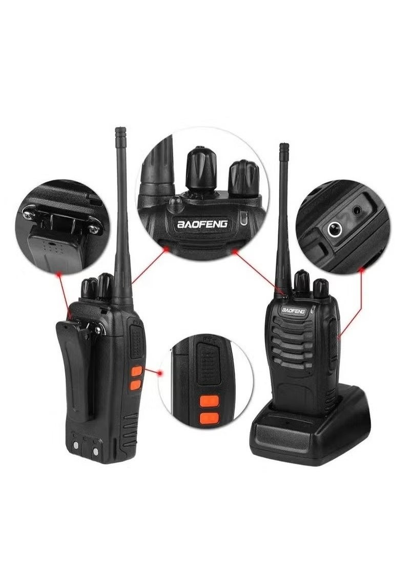 Portable FM Handheld 5W Two Way Radio 4pc