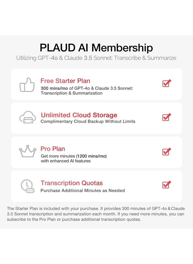 AI Voice Recorder, PLAUD Note Voice Recorder w/Case, App Control, Transcribe & Summarize Empowered by ChatGPT, Support 59 Languages, 64GB Memory, Audio Recorder for Lectures, Meetings, Calls, Silver