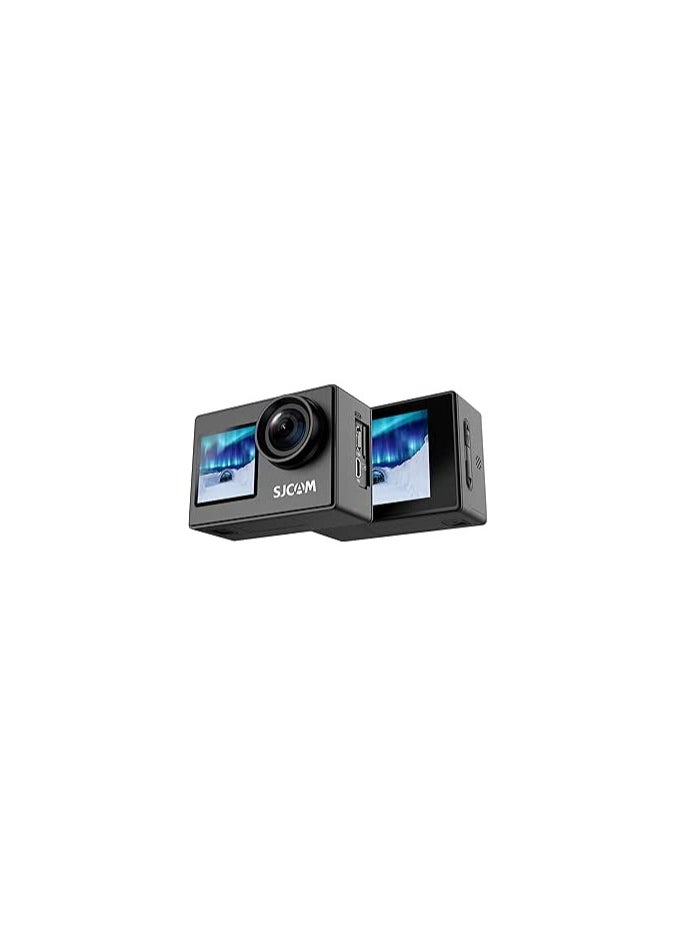 SJCAM SJ4000 Dual Screen 4K 30FPS/16MP WiFi Action Camera | 170° Ultra Wide Angle | 2.0''LTPS LCD+1.3'' Dual Screen | 30M Waterproof with Waterproof Case | Black