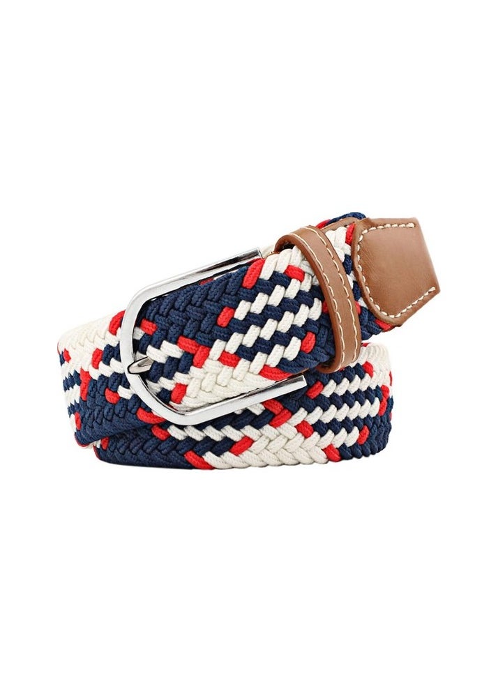 One Land Fabric Belt Colour:Blue - White - Red Body:128 cm