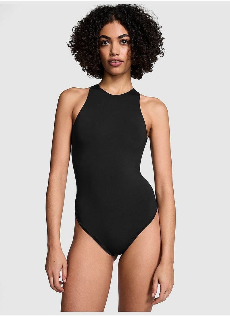 Base Stretch High-Neck Bodysuit